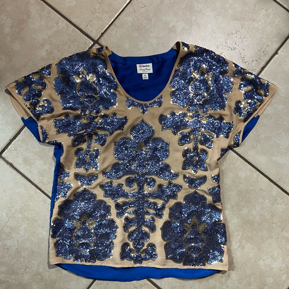 Tracy Reese Neiman Marcus x Target Sequin Blouse - XS